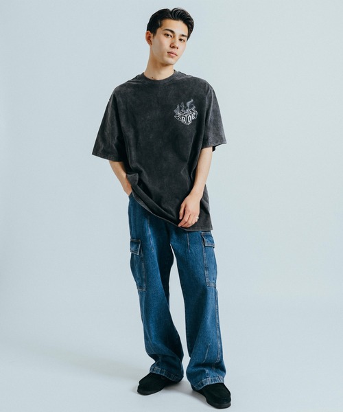 Ressaca(レサーカ)の「オーバーサイズ バックプリントグラフィックロゴ クルーネック半袖Tシャツ(Tシャツ/カットソー・メンズ・ブラック/ベージュ/ブラック系その他/ベージュ系その他・XXL/M/L/XL)」の13枚目の写真