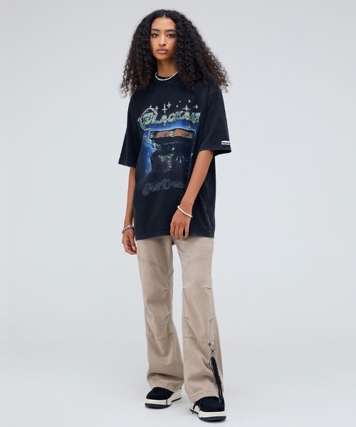 Ressaca(レサーカ)の「オーバーサイズ バックプリントグラフィックロゴ クルーネック半袖Tシャツ(Tシャツ/カットソー・メンズ・ブラック/ベージュ/ブラック系その他/ベージュ系その他・XXL/M/L/XL)」の18枚目の写真