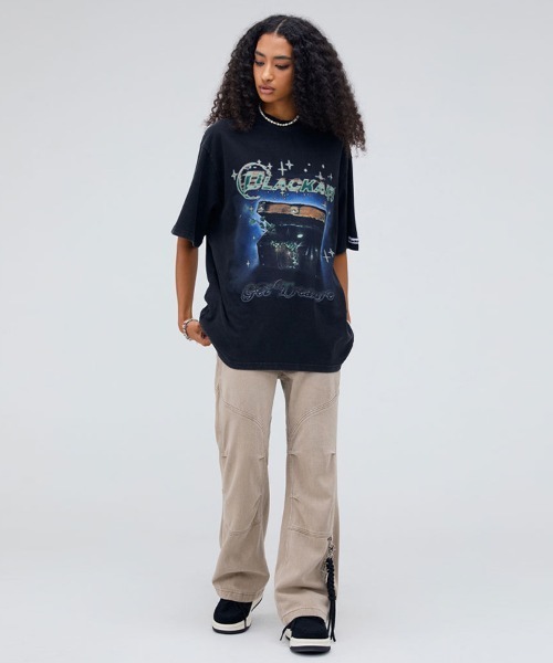 Ressaca(レサーカ)の「オーバーサイズ バックプリントグラフィックロゴ クルーネック半袖Tシャツ(Tシャツ/カットソー・メンズ・ブラック/ベージュ/ブラック系その他/ベージュ系その他・XXL/M/L/XL)」の19枚目の写真