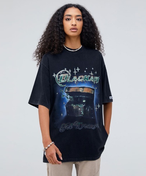 Ressaca(レサーカ)の「オーバーサイズ バックプリントグラフィックロゴ クルーネック半袖Tシャツ(Tシャツ/カットソー・メンズ・ブラック/ベージュ/ブラック系その他/ベージュ系その他・XXL/M/L/XL)」の16枚目の写真