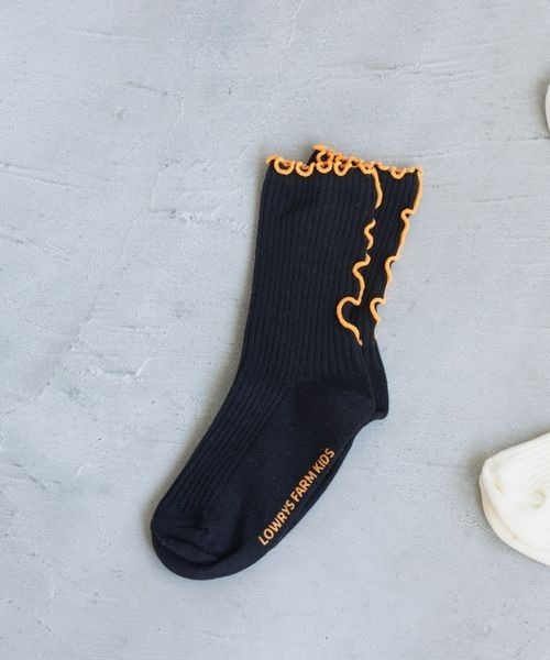 LOWRYS FARM（ローリーズファーム）の「メローソックス　195518（ソックス/靴下・キッズ・ホワイト/アイボリー/ブラック・MEDIUM/LARGE）」の3枚目の写真