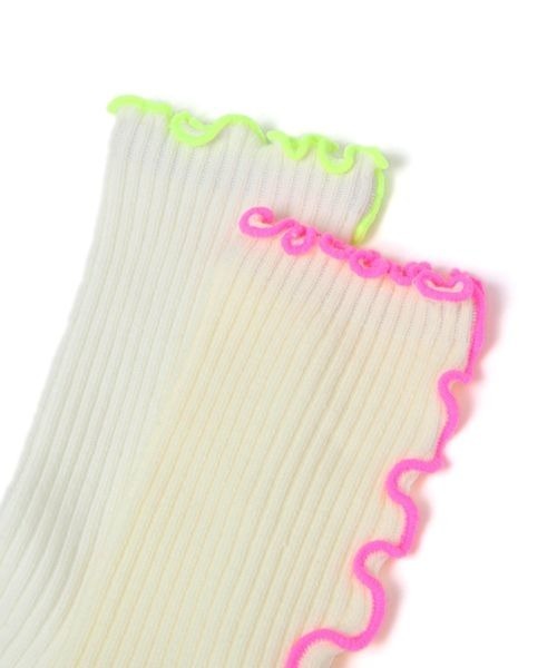 LOWRYS FARM（ローリーズファーム）の「メローソックス　195518（ソックス/靴下・キッズ・ホワイト/アイボリー/ブラック・MEDIUM/LARGE）」の9枚目の写真