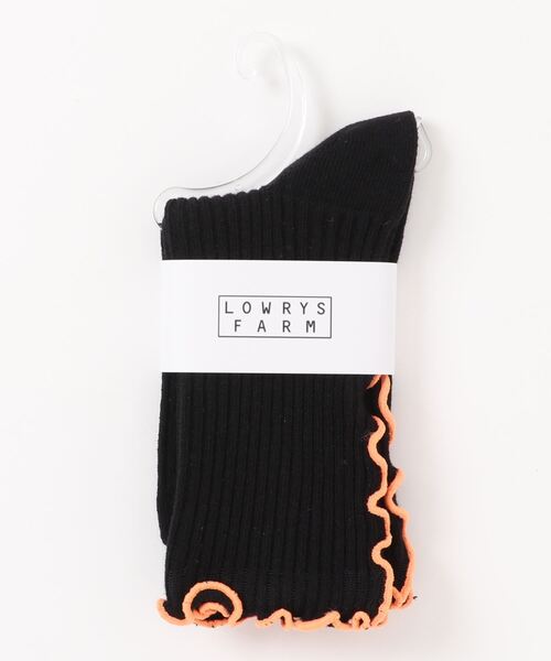 LOWRYS FARM（ローリーズファーム）の「メローソックス　195518（ソックス/靴下・キッズ・ホワイト/アイボリー/ブラック・MEDIUM/LARGE）」の6枚目の写真