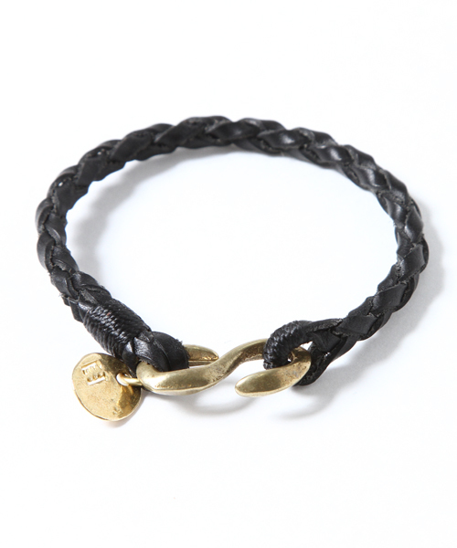 cramp（クランプ）の「AMERICAN RAG CIE×CRAMP レザーブレスレット / 101-CRP-CR-334AM（ブレスレット・メンズ・ブラック/ライトブラウン・FREE）」の3枚目の写真