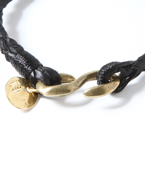 cramp（クランプ）の「AMERICAN RAG CIE×CRAMP レザーブレスレット / 101-CRP-CR-334AM（ブレスレット・メンズ・ブラック/ライトブラウン・FREE）」の4枚目の写真