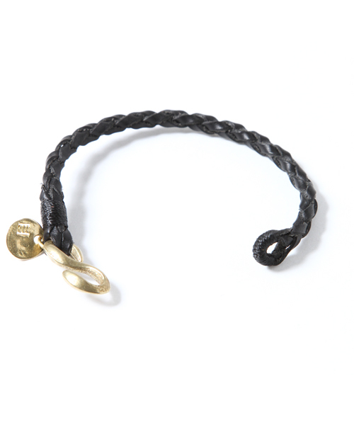 cramp（クランプ）の「AMERICAN RAG CIE×CRAMP レザーブレスレット / 101-CRP-CR-334AM（ブレスレット・メンズ・ブラック/ライトブラウン・FREE）」の6枚目の写真