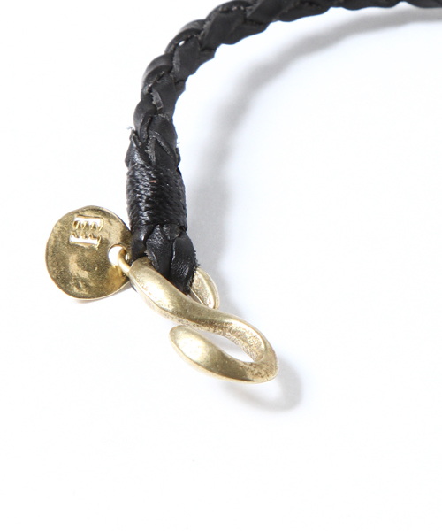 cramp（クランプ）の「AMERICAN RAG CIE×CRAMP レザーブレスレット / 101-CRP-CR-334AM（ブレスレット・メンズ・ブラック/ライトブラウン・FREE）」の7枚目の写真