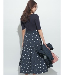 JUSGLITTY（ジャスグリッティー）の「ドットスカートドッキング