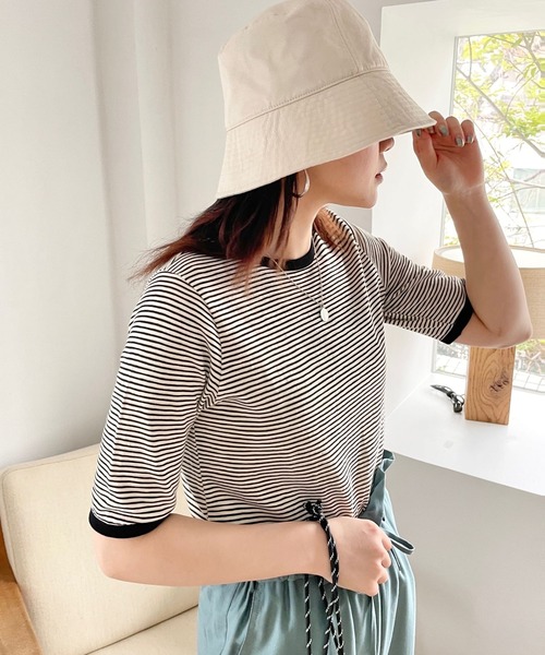 その他 nqrse LOWRYS FARM（ローリーズファーム）の「シアーボーダーTシャツ