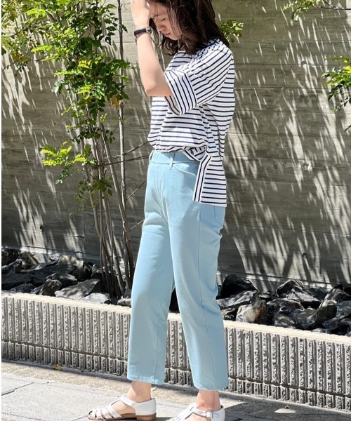 MB mint breeze(エムビーミントブリーズ)の「【L~5L 大きいサイズ】ニット ツイル カットレングス パンツ(その他パンツ・レディース・ブラック/ライトグリーン/ネイビー・LL/3L/5L/4L/L)」の12枚目の写真