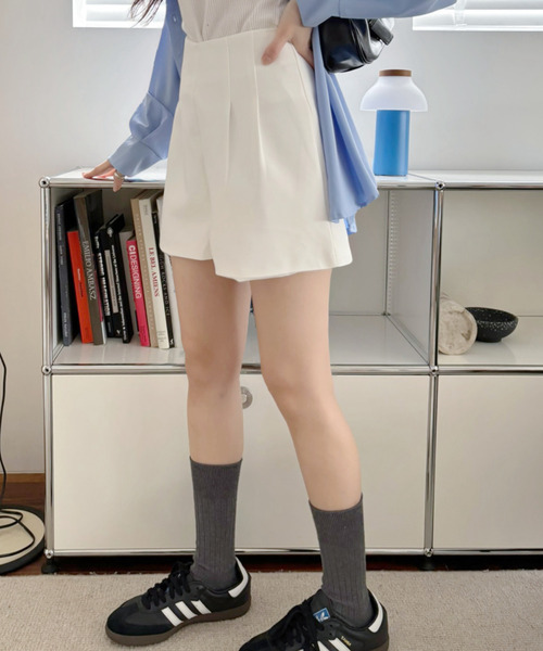 Ada.(エイダ)の「【ウェスト細見えでスタイルアップ♪】ハイウエスト ショートパンツ(その他パンツ・レディース・ブラック/ベージュ/アイボリー/ピンク/ライトグリーン・S/M)」の20枚目の写真