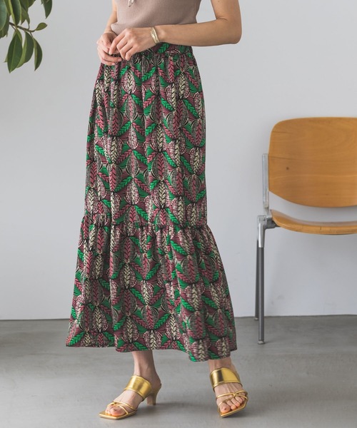 LEPSIM（レプシィム）の「オリエンタルフレアスカート 906215