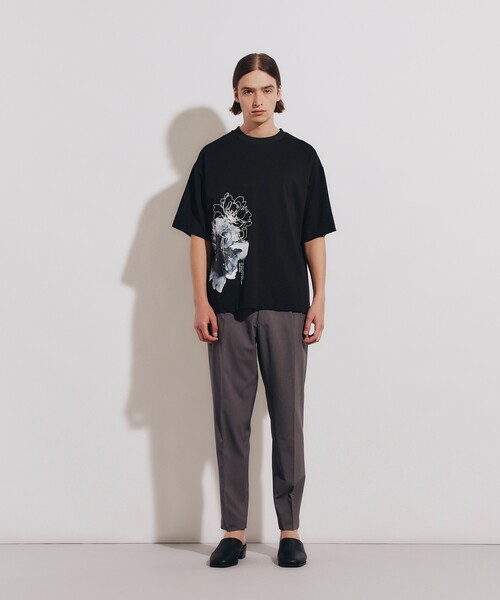 tk.TAKEO KIKUCHI（ティーケータケオキクチ）の「◆ウォーターフラワーTシャツ（Tシャツ/カットソー・メンズ・ブラック/ホワイト・02/01/03）」の21枚目の写真