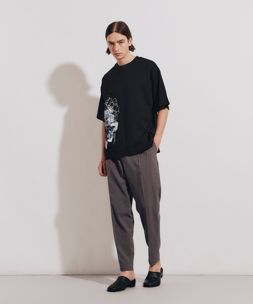tk.TAKEO KIKUCHI（ティーケータケオキクチ）の「◆ウォーターフラワーTシャツ（Tシャツ/カットソー・メンズ・ブラック/ホワイト・02/01/03）」の20枚目の写真