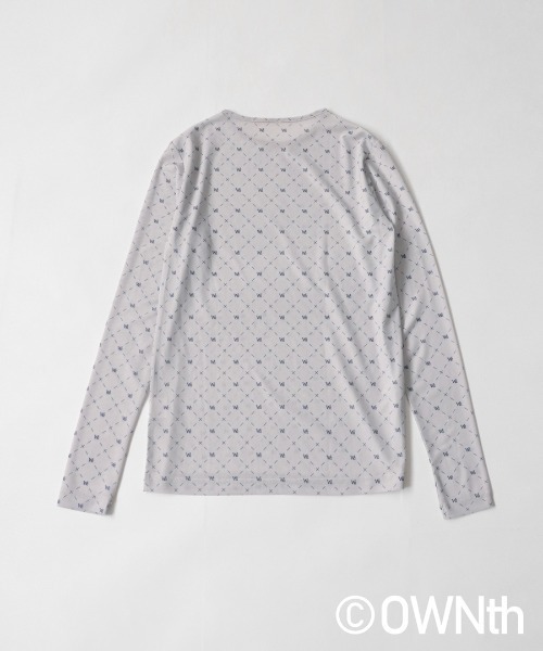 OWNth(オンス)の「モノグラムシアーメッシュトップス(Tシャツ/カットソー・レディース・ブラック/グレー系その他/グリーン/ブルー・FREE)」の16枚目の写真
