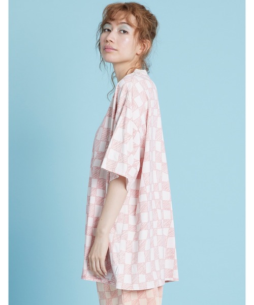 Little sunny bite（リトルサニーバイト）の「Checker big tee（Tシャツ/カットソー・レディース・ブラック/ピンク/グリーン・SMALL/MEDIUM）」の21枚目の写真