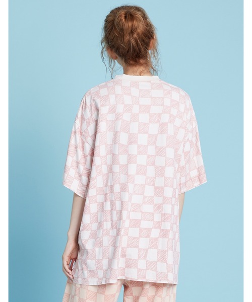 Little sunny bite（リトルサニーバイト）の「Checker big tee（Tシャツ/カットソー・レディース・ブラック/ピンク/グリーン・SMALL/MEDIUM）」の22枚目の写真