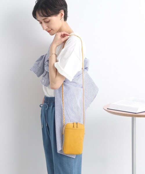 SHOO・LA・RUE（シューラルー）の「◆【お財布機能付き】ミニショルダーバッグ（ショルダーバッグ・レディース・グレー/シルバー/イエロー/ブルー/ブラック/ベージュ系4・00）」の5枚目の写真