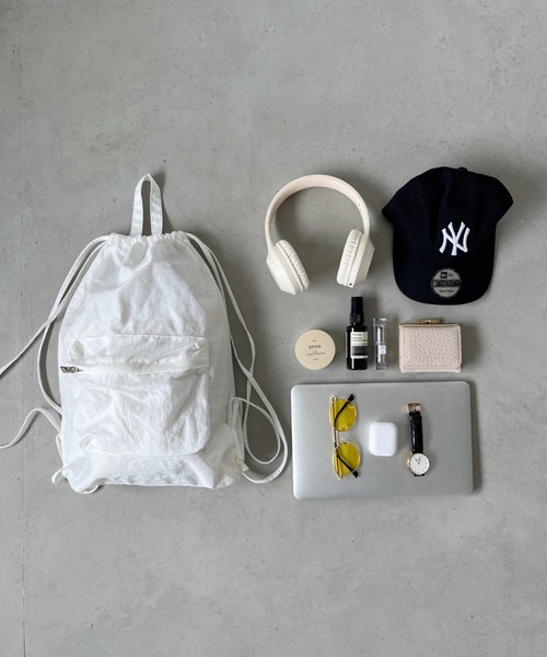 CLEA(クレア)の「カジュアルナップザック/リュック(バックパック/リュック・レディース・ブラック/ピンク/ホワイト/ベージュ・FREE)」の7枚目の写真