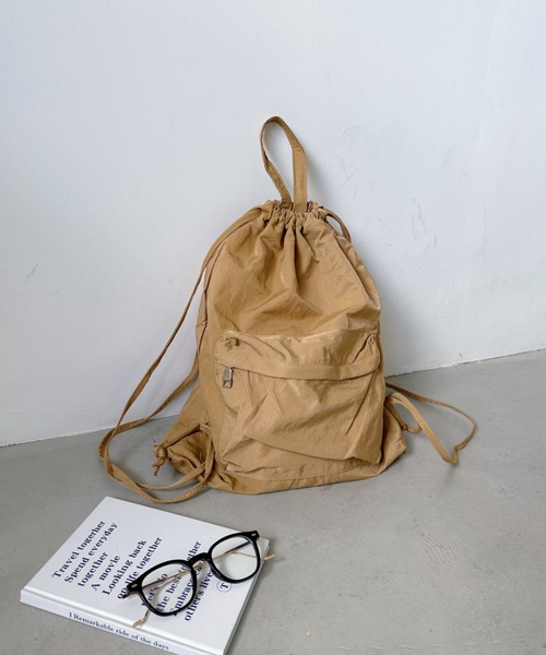 CLEA(クレア)の「カジュアルナップザック/リュック(バックパック/リュック・レディース・ブラック/ピンク/ホワイト/ベージュ・FREE)」の14枚目の写真