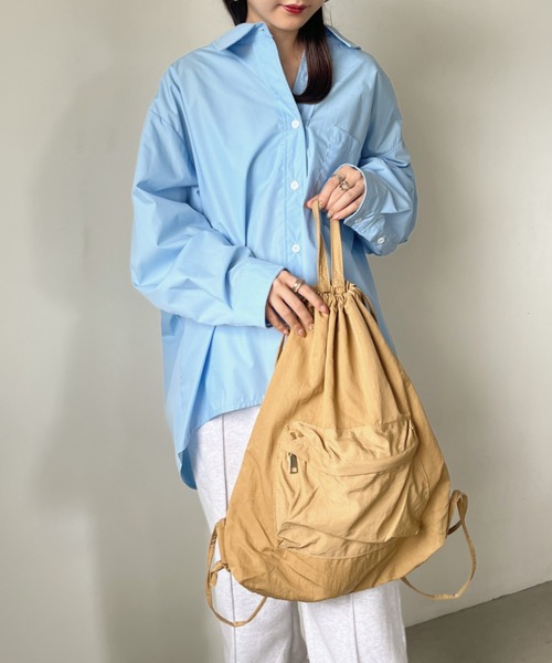 CLEA(クレア)の「カジュアルナップザック/リュック(バックパック/リュック・レディース・ブラック/ピンク/ホワイト/ベージュ・FREE)」の18枚目の写真