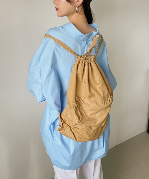 CLEA(クレア)の「カジュアルナップザック/リュック(バックパック/リュック・レディース・ブラック/ピンク/ホワイト/ベージュ・FREE)」の17枚目の写真