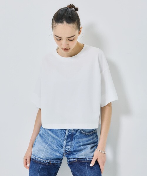 STUDIOUS - 【未使用】STUDIOUS バスクコットンTEE 白 STUDIOUS】【WEARISTA mayumi コラボ】バスクコットンTEE（T