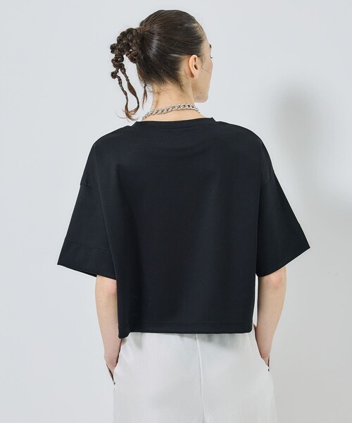 STUDIOUS(ステュディオス)の「【STUDIOUS/ステュディオス】ラグジュアリーコットンTEE(Tシャツ/カットソー・レディース・ブラック/オフホワイト・FREE)」の17枚目の写真
