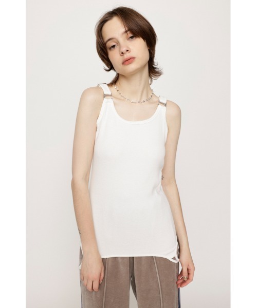 SLY（スライ）の「2WAY CAMI TANK 2ウェイ キャミソール タンクトップ（キャミソール・レディース・ホワイト/オレンジ系その他・FREE）」の14枚目の写真