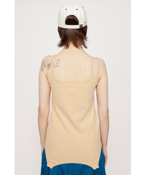 SLY（スライ）の「2WAY CAMI TANK 2ウェイ キャミソール タンクトップ（キャミソール・レディース・ホワイト/オレンジ系その他・FREE）」の6枚目の写真