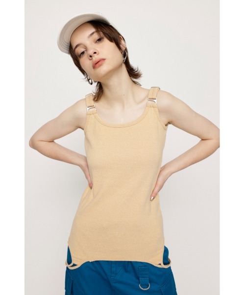 キャミソール 2way knit tank camisole - 2wayニットタンクキャミソール - 2way Cami & Padded Tanktop(FREE WHITE): : ウィメンズ｜UNITED