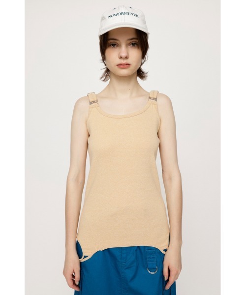 SLY（スライ）の「2WAY CAMI TANK 2ウェイ キャミソール タンクトップ（キャミソール・レディース・ホワイト/オレンジ系その他・FREE）」の13枚目の写真