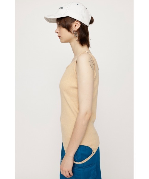 キャミソール 2way knit tank camisole - 2wayニットタンクキャミソール - 2way Cami & Padded Tanktop(FREE WHITE): : ウィメンズ｜UNITED
