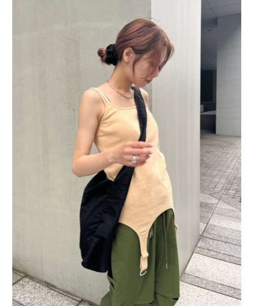 SLY（スライ）の「2WAY CAMI TANK 2ウェイ キャミソール タンクトップ（キャミソール・レディース・ホワイト/オレンジ系その他・FREE）」の22枚目の写真