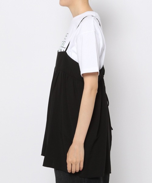 LEPSIM（レプシィム）の「キャミブラウスチュニック　906296（キャミソール・レディース・ブラック/アイボリー・FREE）」の6枚目の写真