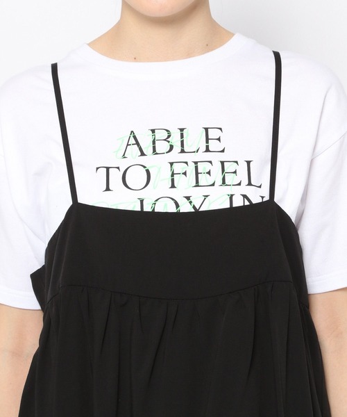 LEPSIM（レプシィム）の「キャミブラウスチュニック　906296（キャミソール・レディース・ブラック/アイボリー・FREE）」の8枚目の写真