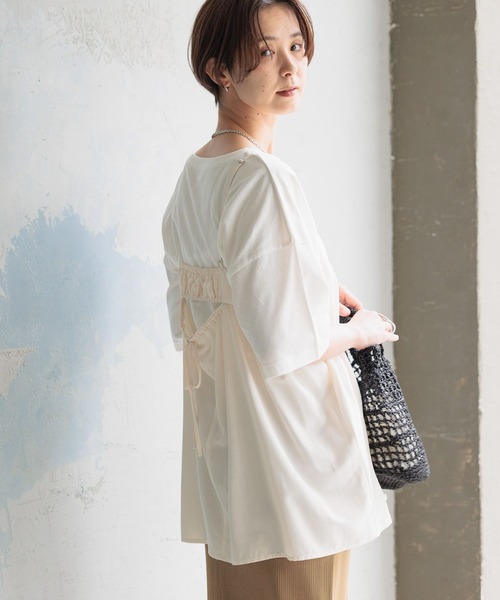 LEPSIM（レプシィム）の「キャミブラウスチュニック　906296（キャミソール・レディース・ブラック/アイボリー・FREE）」の4枚目の写真