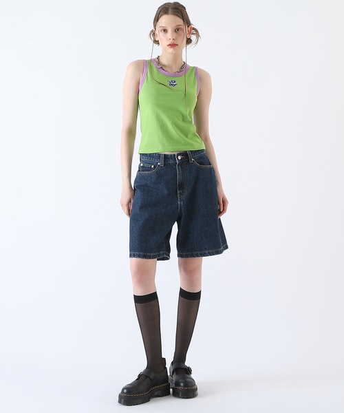 BadBlue（バッドブルー）の「【BadBlue 】BadBear Patch Sleeveless Lime（タンクトップ・レディース・ライム・FREE）」の4枚目の写真