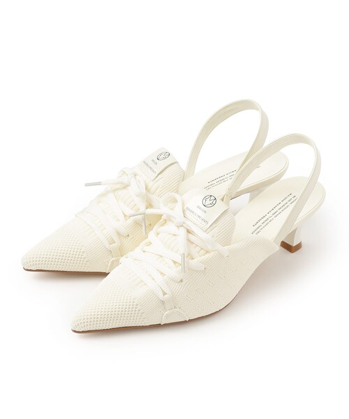 美品MAISON MAVERICK PRESENTS ニットレースアップヒール ◇MAISON MAVERICK PRESENTS ニットレースアップヒール