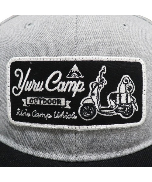 THE BAREFOOT（ベアフット）の「【 ゆるキャン△ 】 刺繍ワッペン キャップ 帽子 ACR AKRYUR215216 CAP（キャップ・メンズ・ブラック/グレー・FREE）」の4枚目の写真