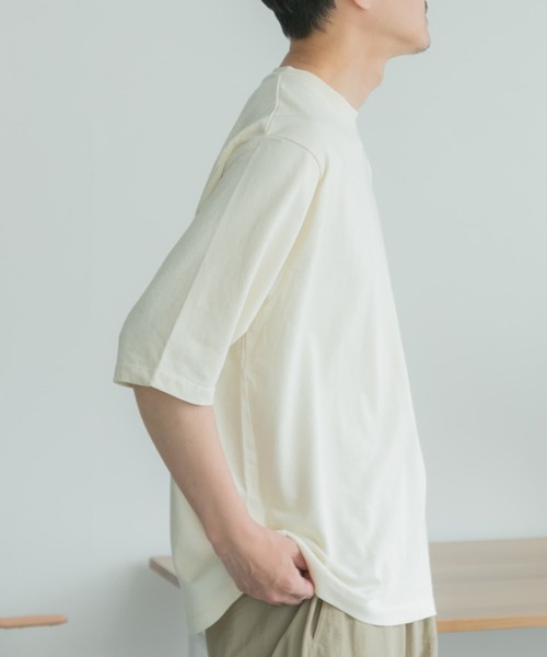 FORK&SPOON（フォークアンドスプーン）の「『吸水速乾』『接触冷感』FORK&SPOON　プレーティング 5分袖 Tシャツ（Tシャツ/カットソー・メンズ・アイボリー/チャコールグレー/モカ・4/5）」の16枚目の写真