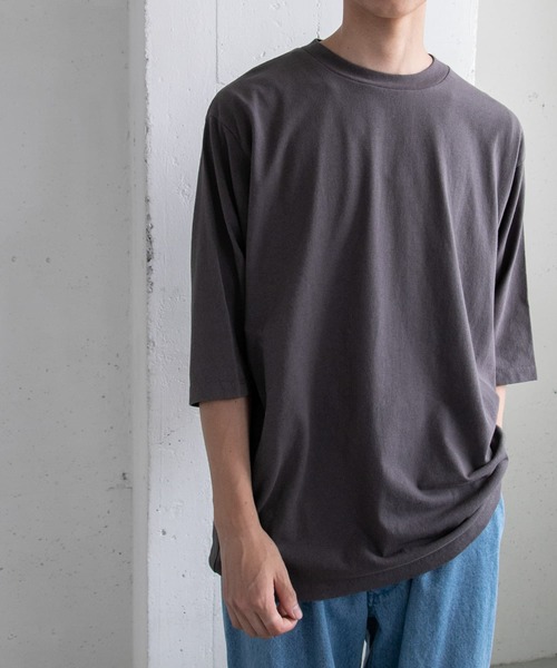 FORK&SPOON（フォークアンドスプーン）の「『吸水速乾』『接触冷感』FORK&SPOON　プレーティング 5分袖 Tシャツ（Tシャツ/カットソー・メンズ・アイボリー/チャコールグレー/モカ・4/5）」の20枚目の写真