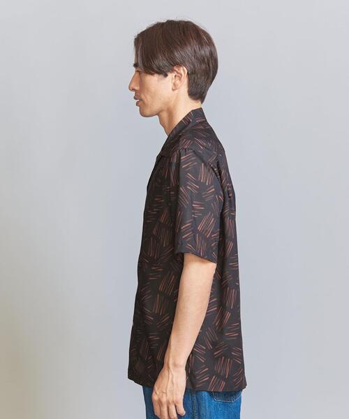 BEAUTY&YOUTH UNITED ARROWS（ビューティーアンドユースユナイテッドアローズ）の「ヒバナ パターン リラックス レギュラー オープンカラー シャツ（シャツ/ブラウス・メンズ・オフホワイト/ブラック/ダークグレー・L/M/S/XL）」の5枚目の写真