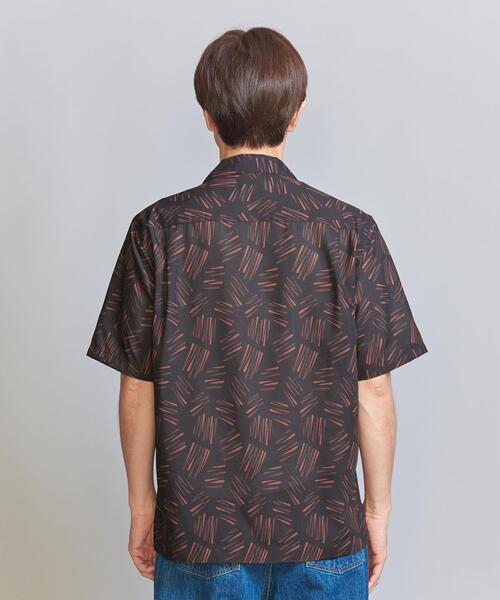 BEAUTY&YOUTH UNITED ARROWS（ビューティーアンドユースユナイテッドアローズ）の「ヒバナ パターン リラックス レギュラー オープンカラー シャツ（シャツ/ブラウス・メンズ・オフホワイト/ブラック/ダークグレー・L/M/S/XL）」の6枚目の写真