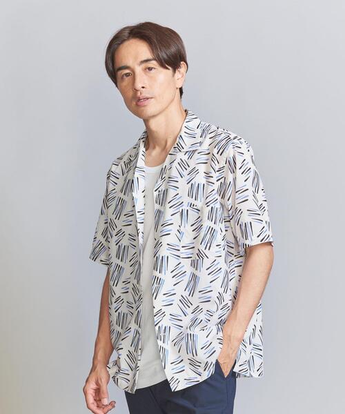 BEAUTY&YOUTH UNITED ARROWS（ビューティーアンドユースユナイテッドアローズ）の「ヒバナ パターン リラックス レギュラー オープンカラー シャツ（シャツ/ブラウス・メンズ・オフホワイト/ブラック/ダークグレー・L/M/S/XL）」の11枚目の写真