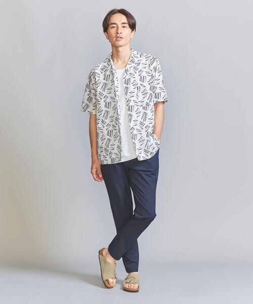 BEAUTY&YOUTH UNITED ARROWS（ビューティーアンドユースユナイテッドアローズ）の「ヒバナ パターン リラックス レギュラー オープンカラー シャツ（シャツ/ブラウス・メンズ・オフホワイト/ブラック/ダークグレー・L/M/S/XL）」の14枚目の写真