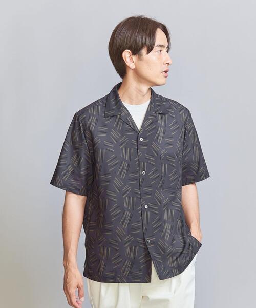 BEAUTY&YOUTH UNITED ARROWS（ビューティーアンドユースユナイテッドアローズ）の「ヒバナ パターン リラックス レギュラー オープンカラー シャツ（シャツ/ブラウス・メンズ・オフホワイト/ブラック/ダークグレー・L/M/S/XL）」の15枚目の写真