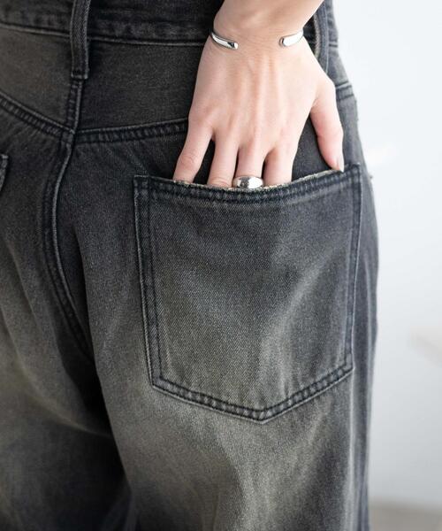 WEGO（ウィゴー）の「WEGO/ヴィンテージウォッシュカーブパンツ（デニムパンツ・レディース・ブラック系その他/コバルトブルー/ブラック/ライトインディゴブルー/ホワイト・SMALL/MEDIUM）」の16枚目の写真