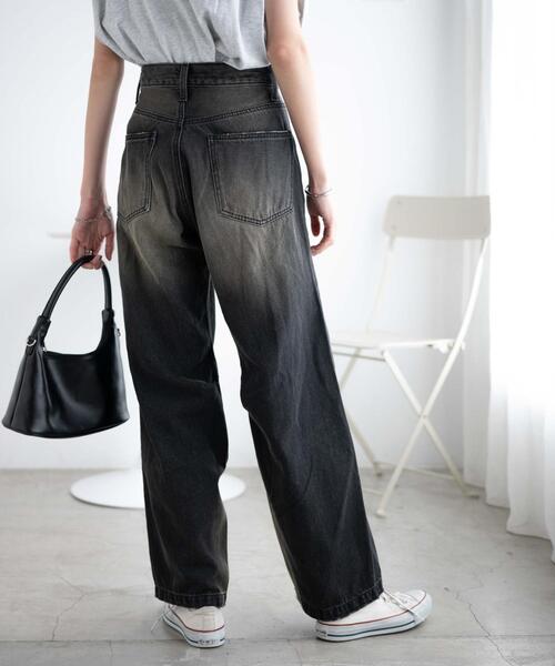 WEGO（ウィゴー）の「WEGO/ヴィンテージウォッシュカーブパンツ（デニムパンツ・レディース・ブラック系その他/コバルトブルー/ブラック/ライトインディゴブルー/ホワイト・SMALL/MEDIUM）」の20枚目の写真