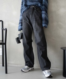 WEGO | WEGO/【23年秋冬新作】ヴィンテージウォッシュカーブパンツ(デニムパンツ)